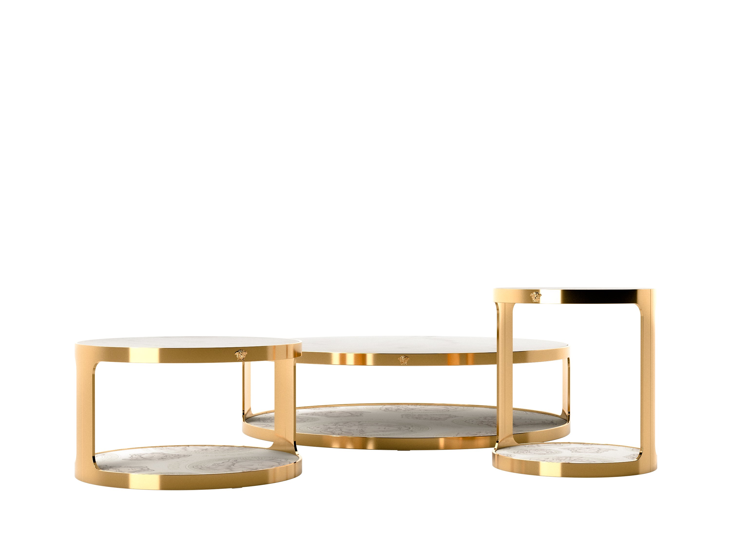 Versace Home Medallion coffee tables