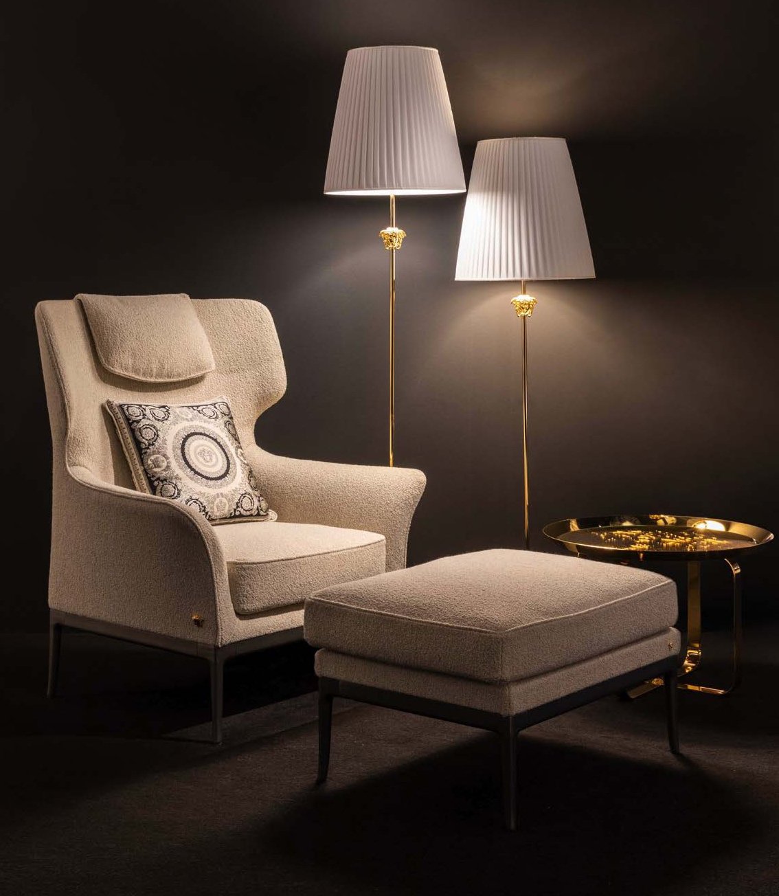 Versace Home Narcissus lamps new collection