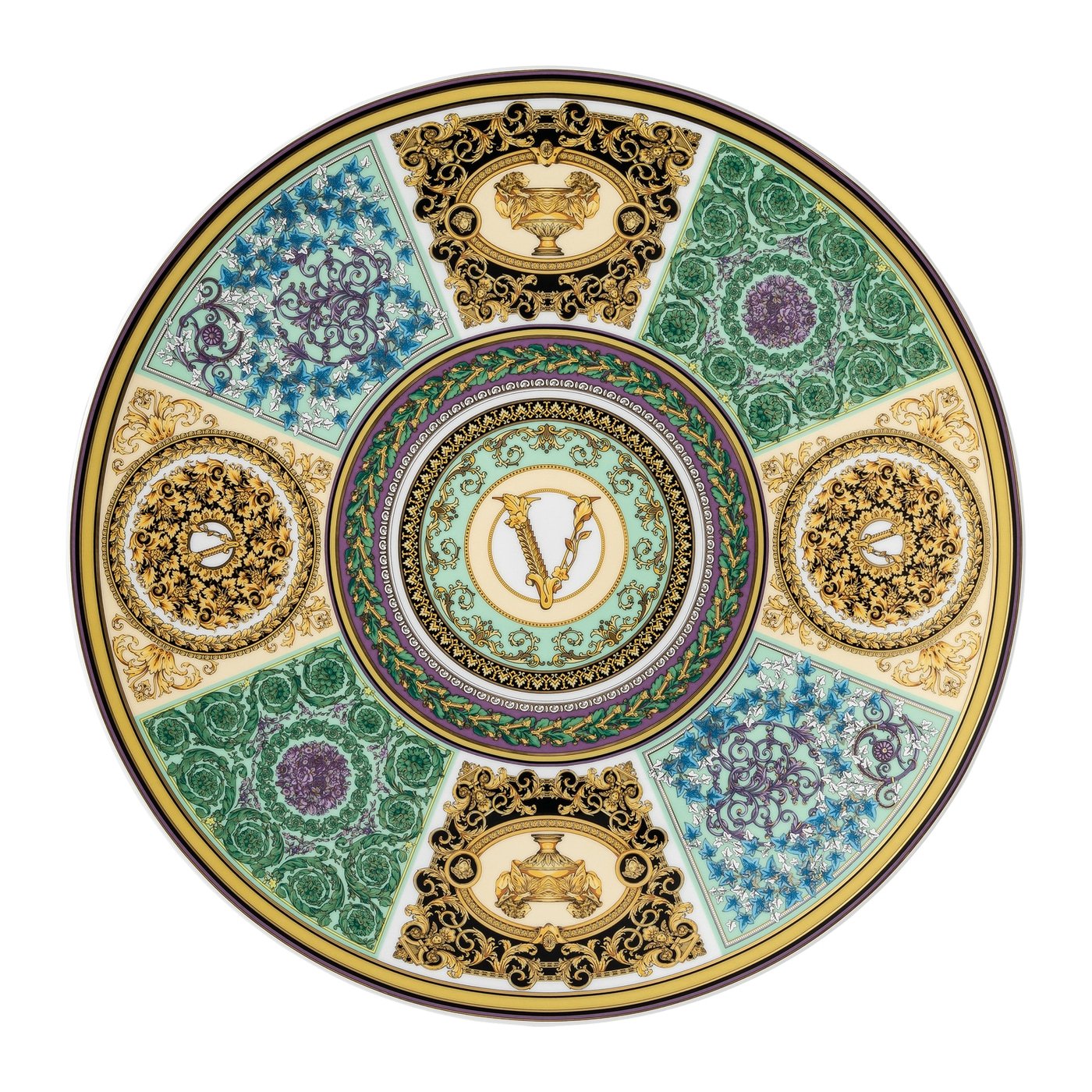 Versace Rosenthal Barocco Mosaic Service plate, 33 cm