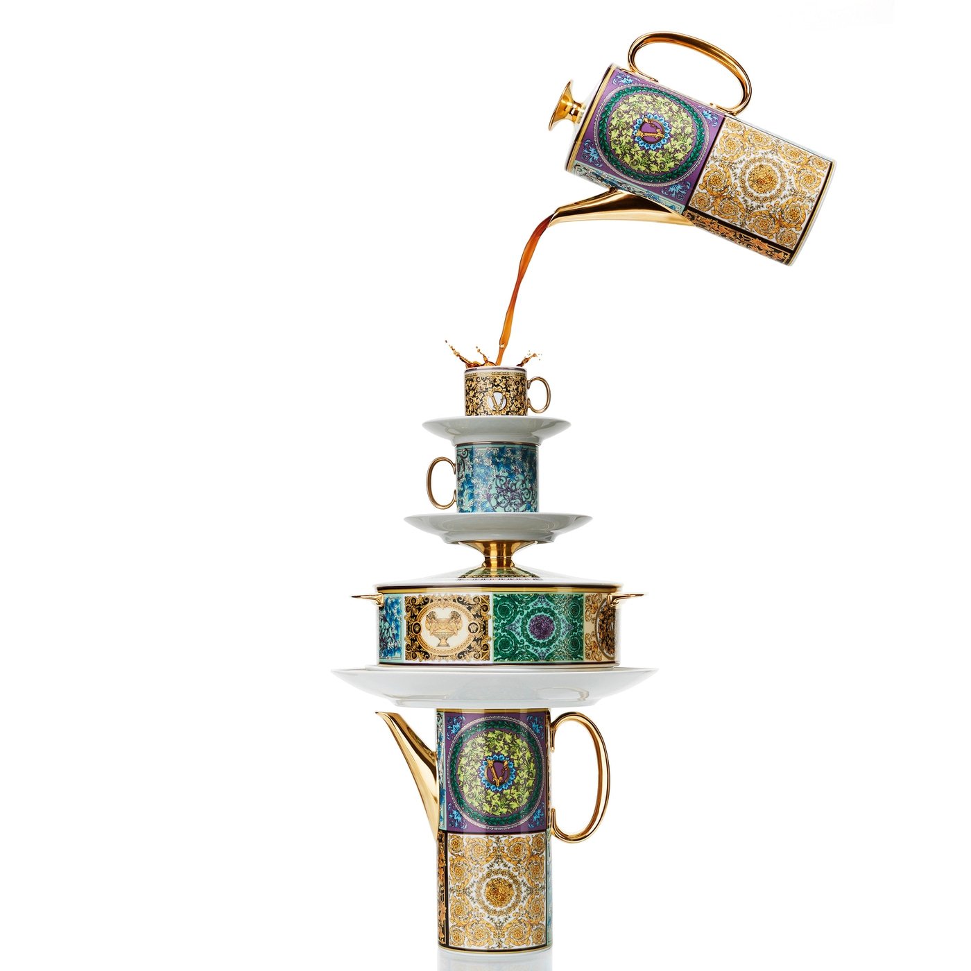 Versace Rosenthal Barocco Mosaic coffee pot