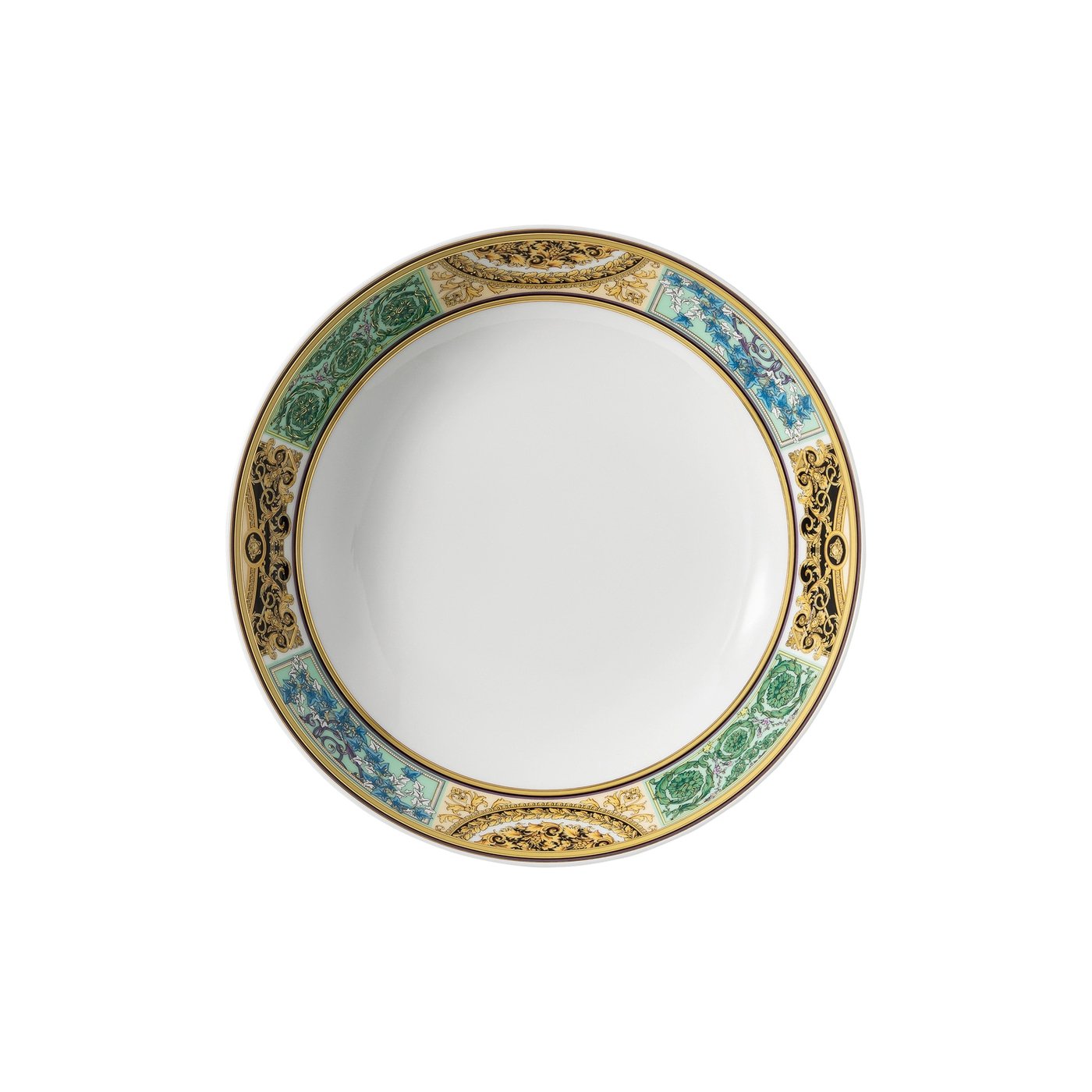 Versace Rosenthal Barocco Mosaic plate deep 22 cm