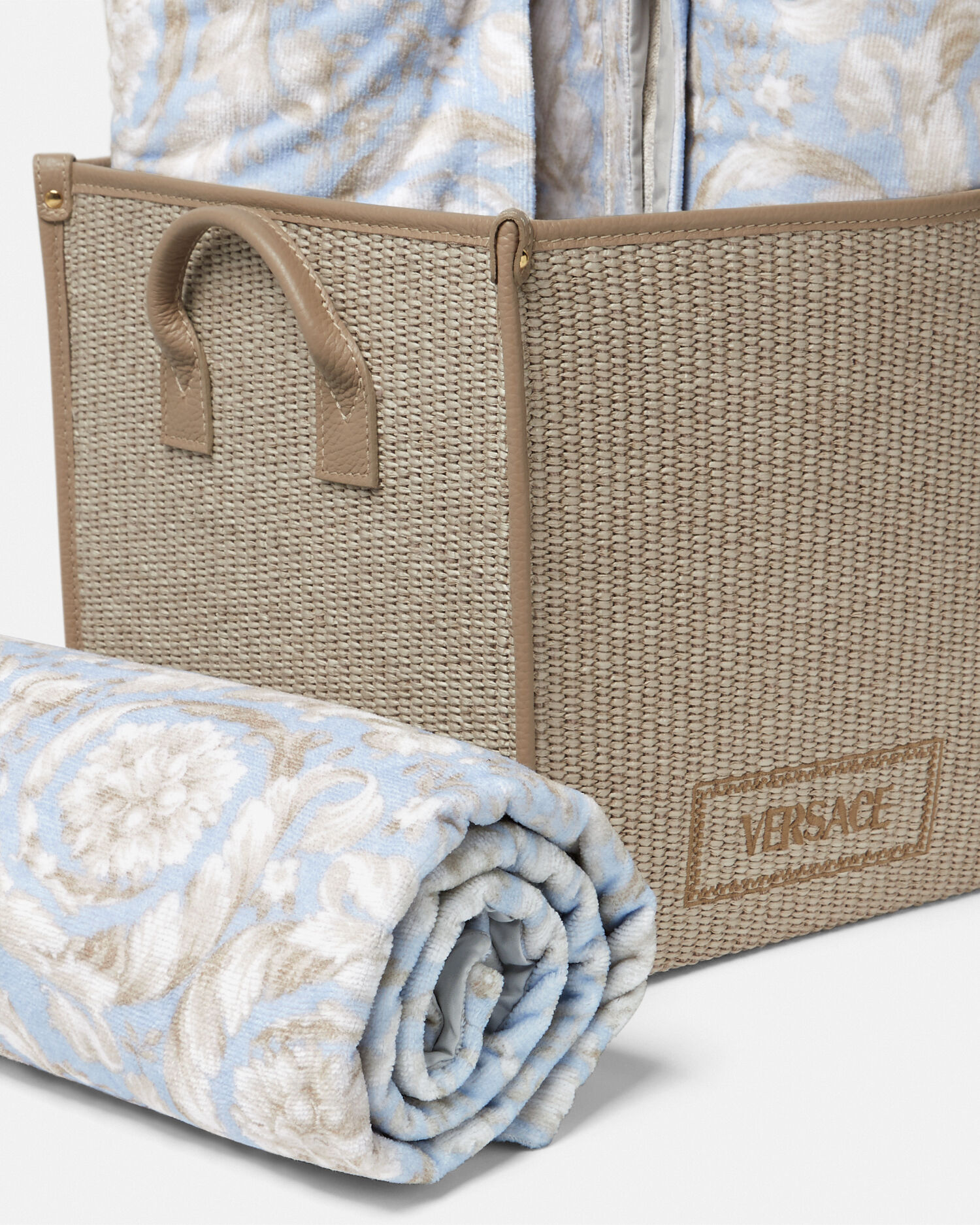 Barocco Floor Basket Towel Set