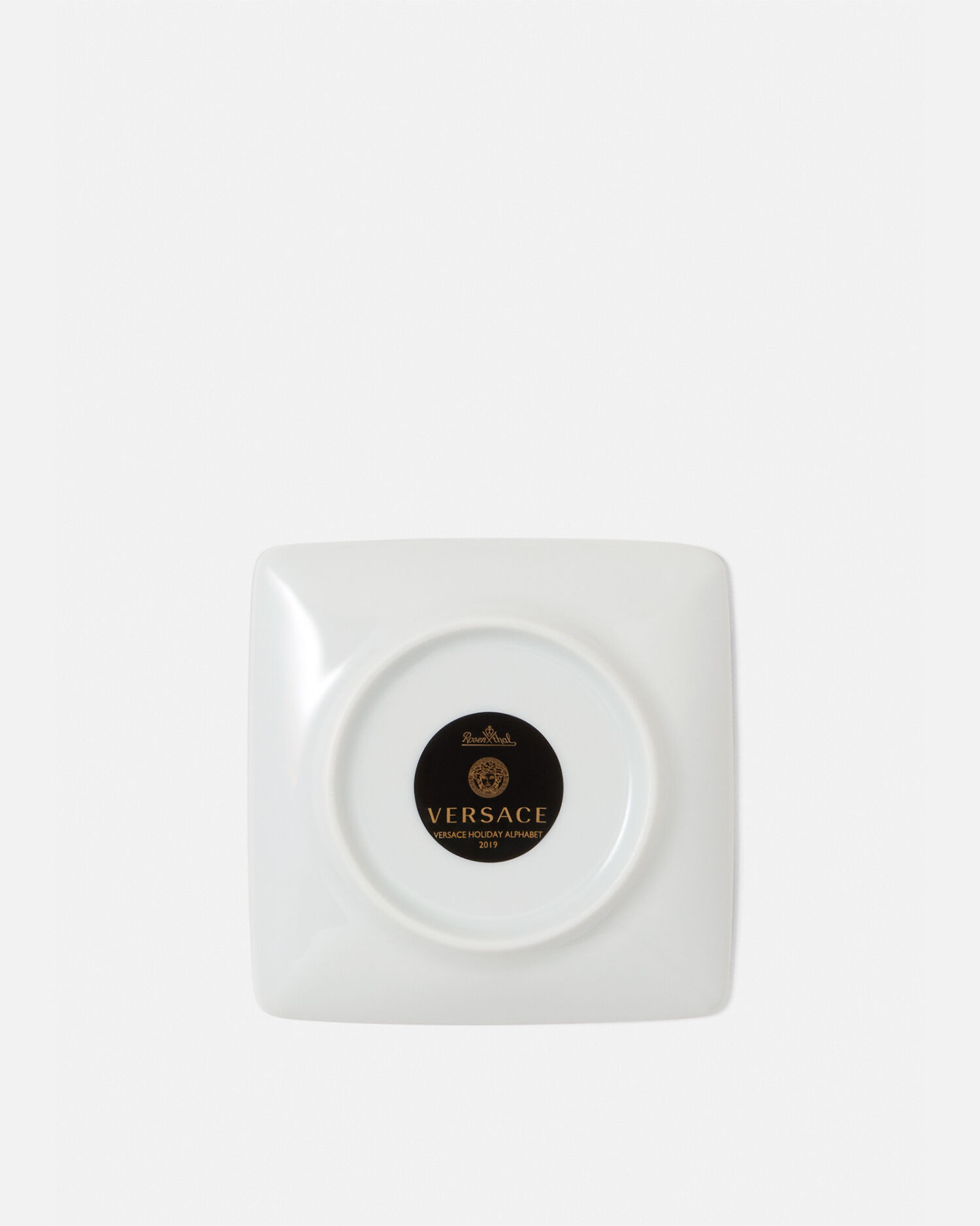 Versace Alphabet A Square Plate 12cm