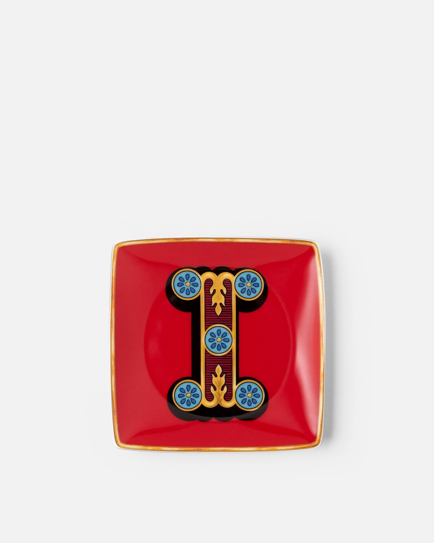 Versace Alphabet I Square Plate 12cm