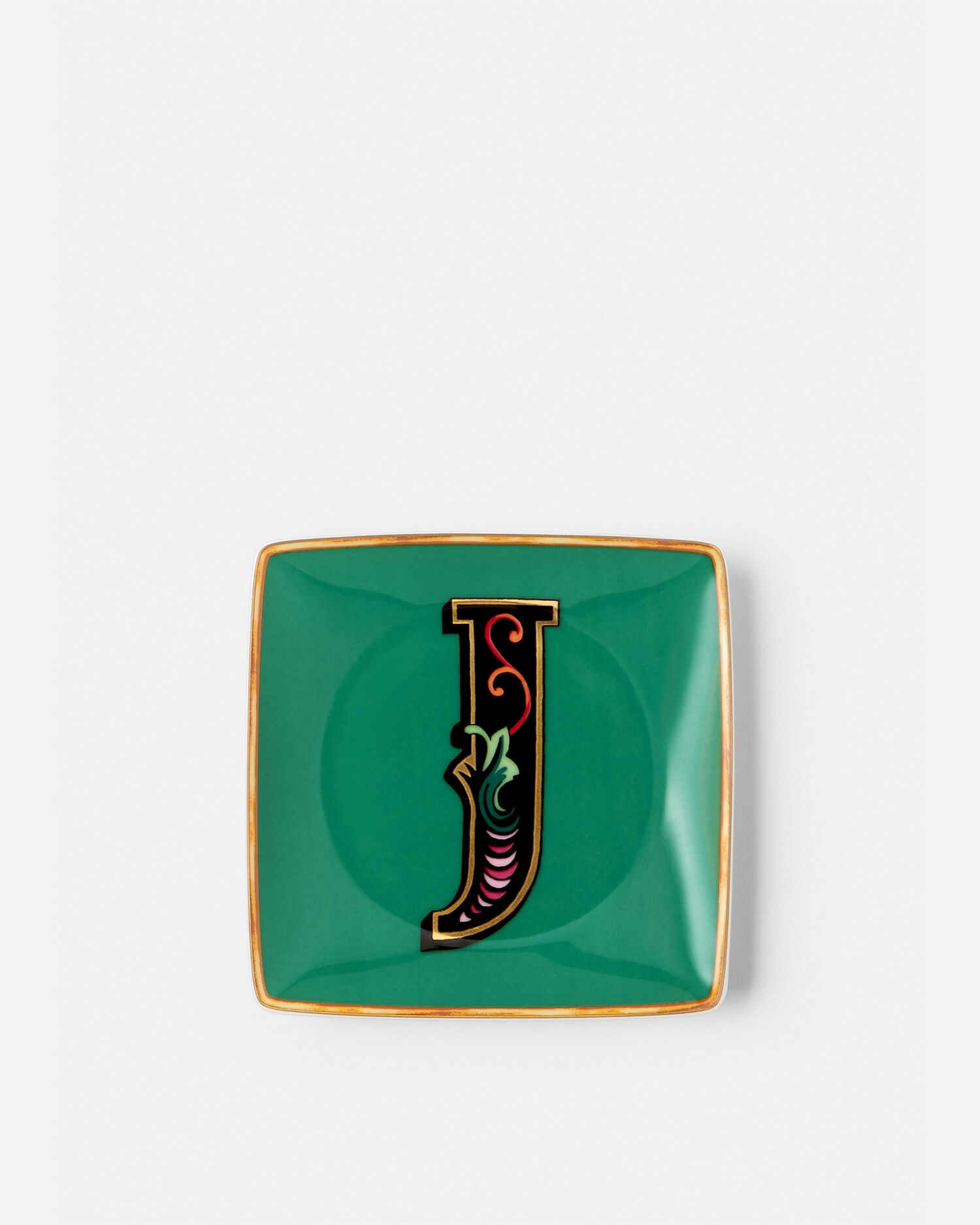 Versace Alphabet J Square Plate 12cm