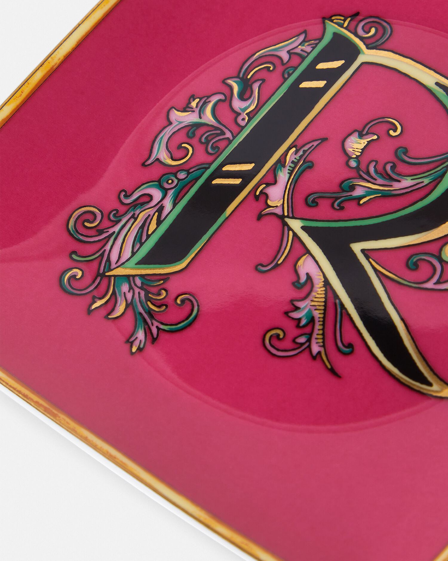 Versace Alphabet R Square Plate 12cm