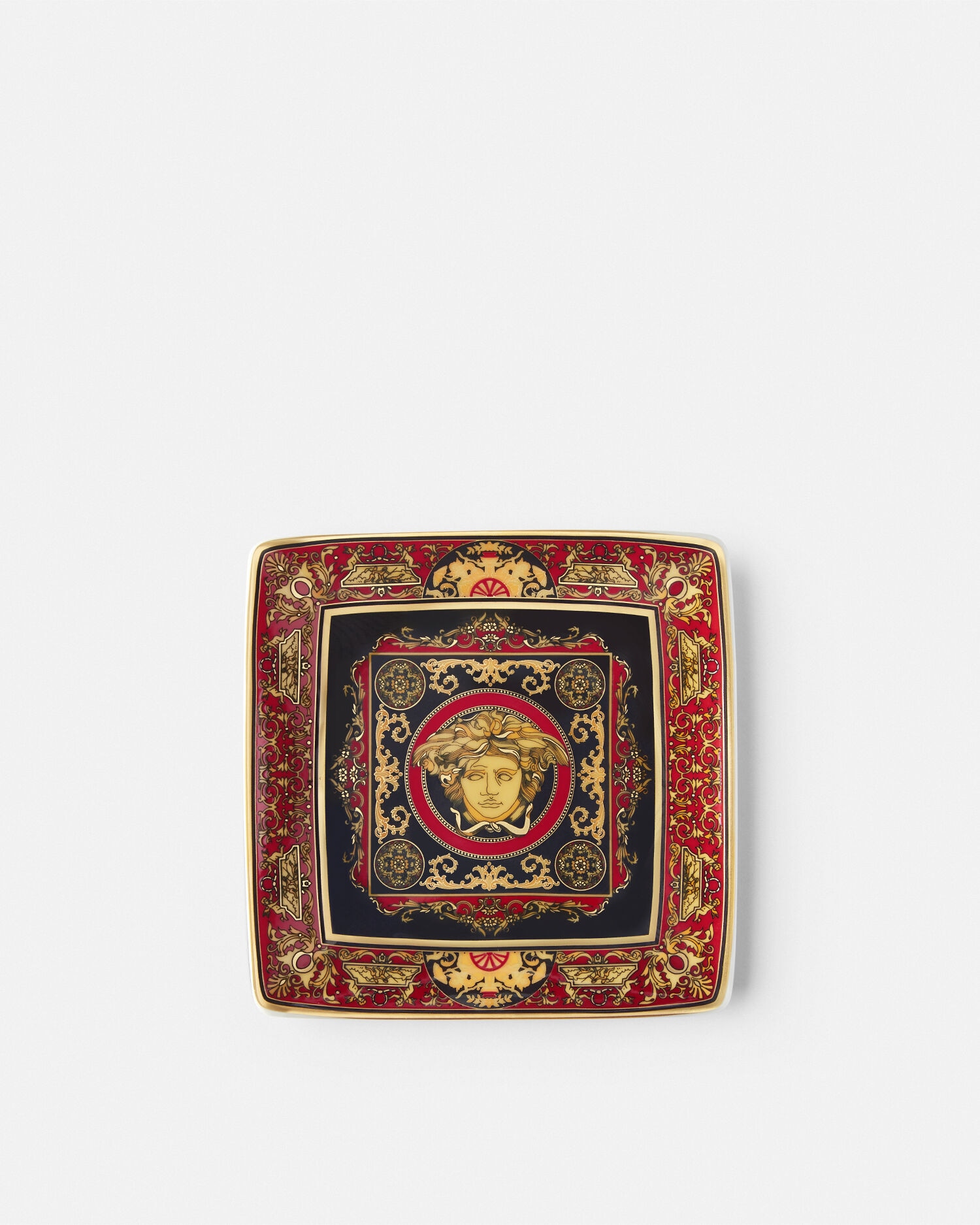 Medusa Red Square Plate 12 cm