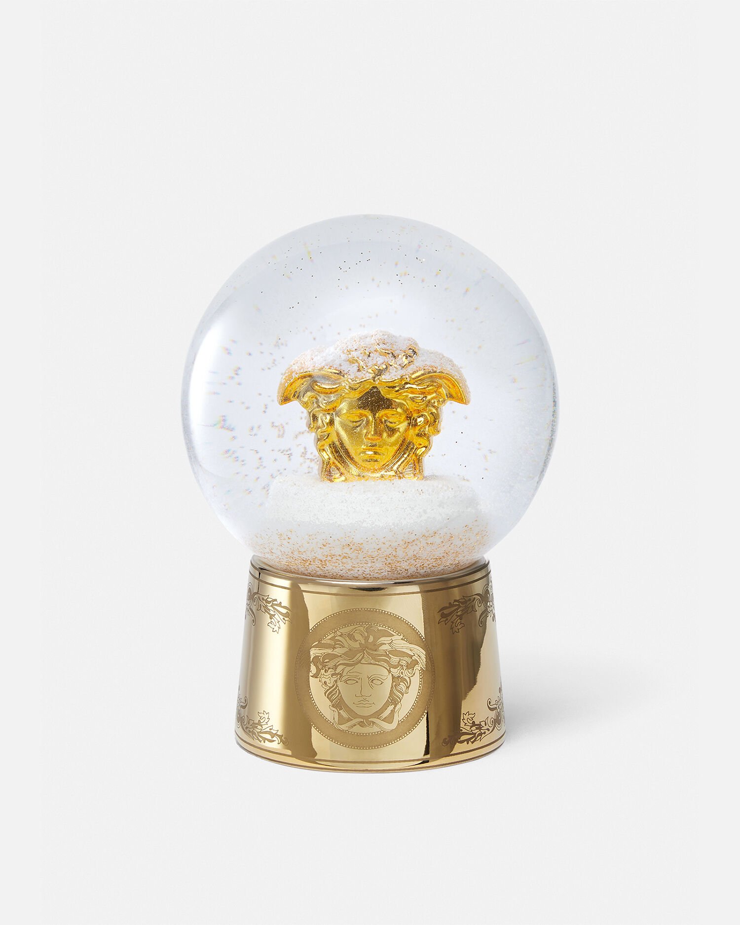 Golden Medusa Large Snow Globe