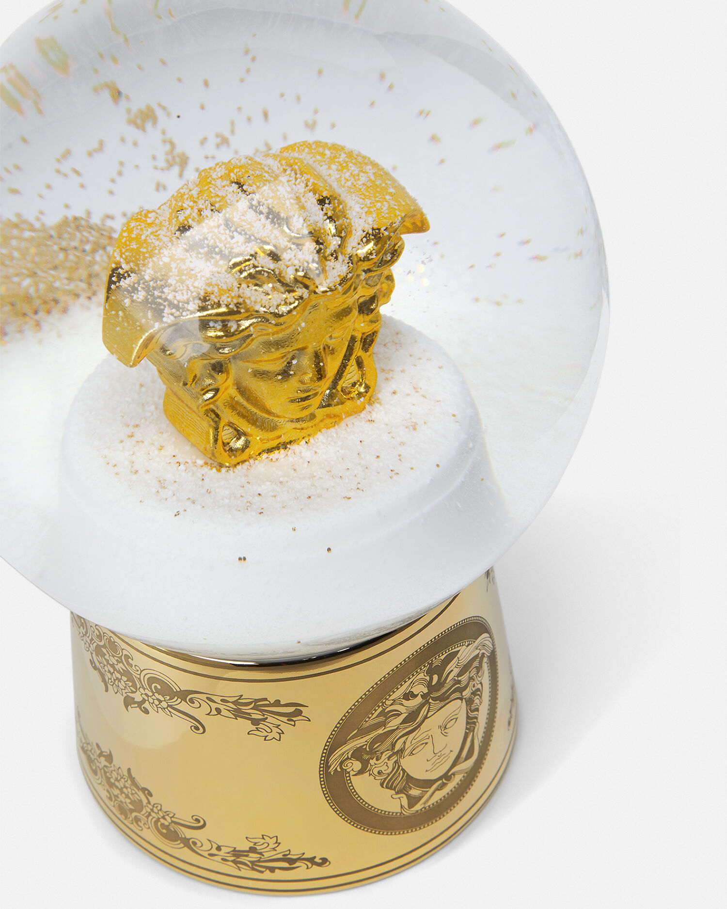 Golden Medusa Large Snow Globe