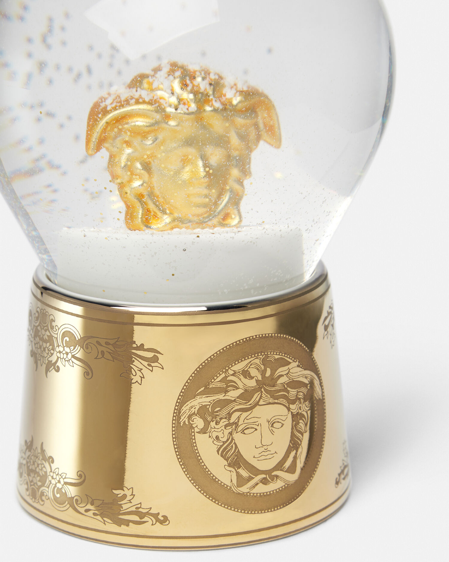 Golden Medusa Snow Globe