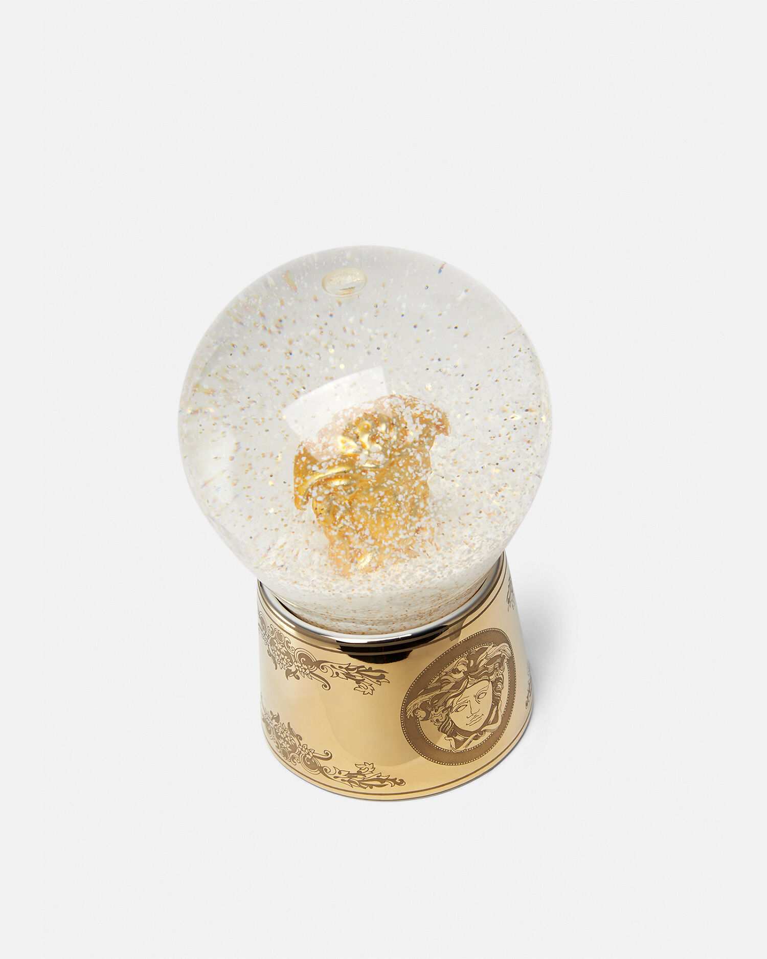 Golden Medusa Snow Globe