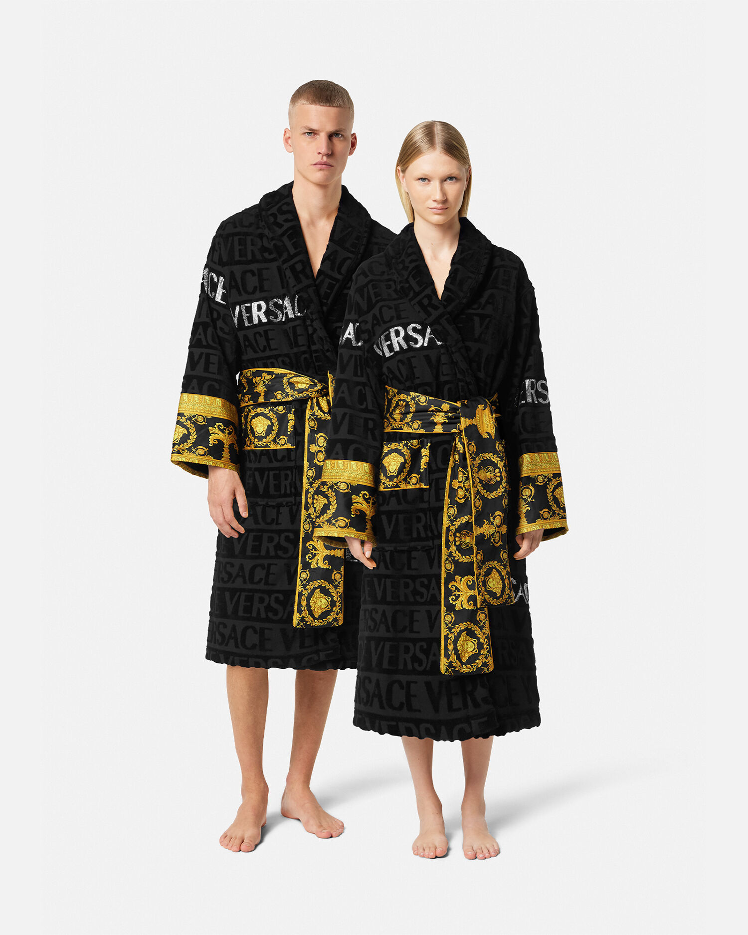 Crystal Versace Allover Bathrobe