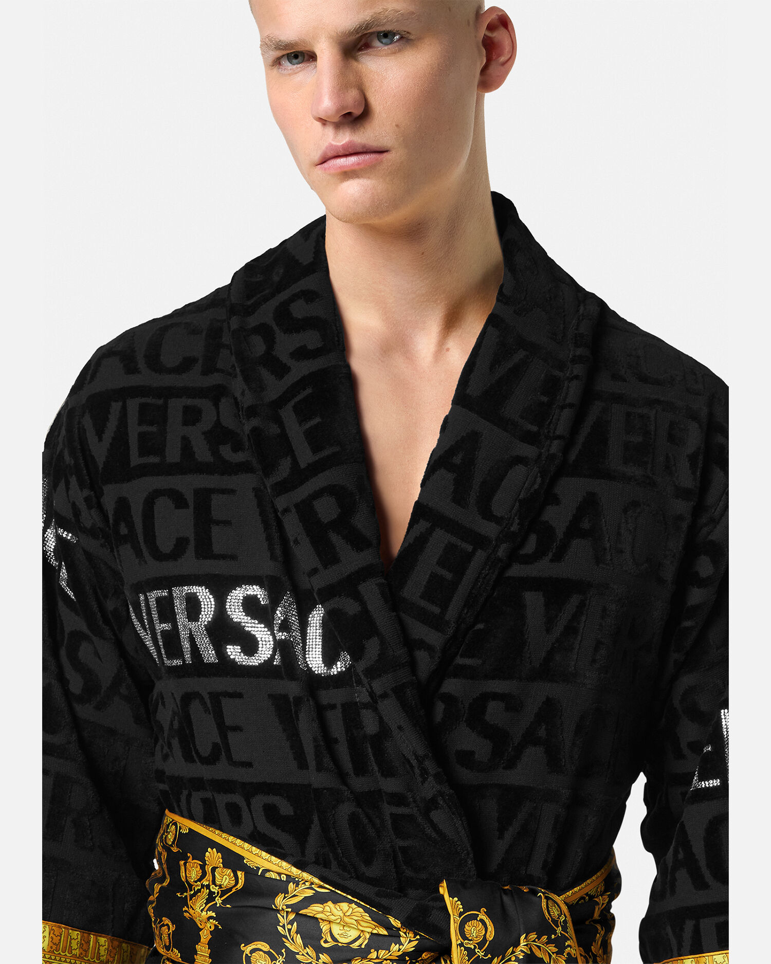 Crystal Versace Allover Bathrobe