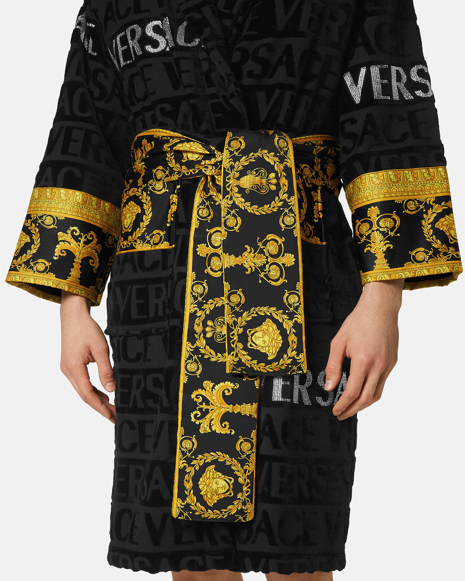 Crystal Versace Allover Bathrobe