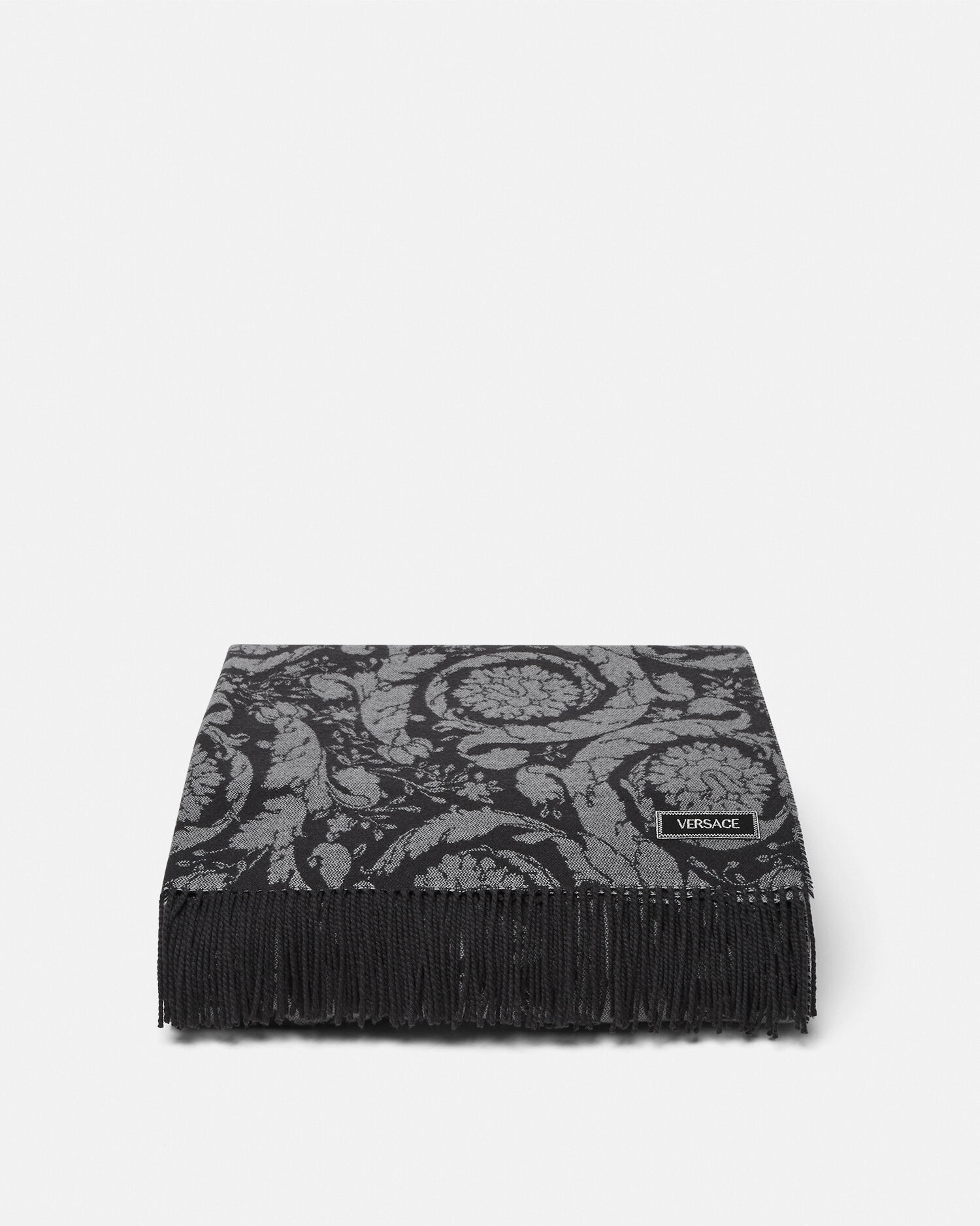 Barocco Cashmere Fringed Blanket