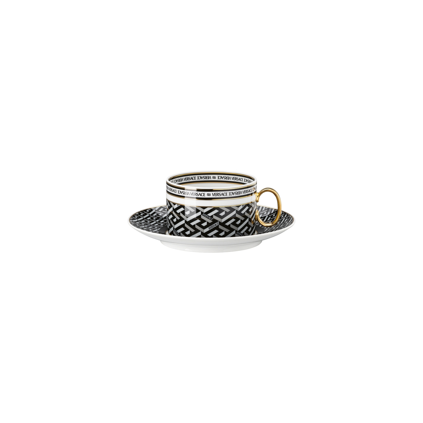 La Greca Signature black tea cup and saucer