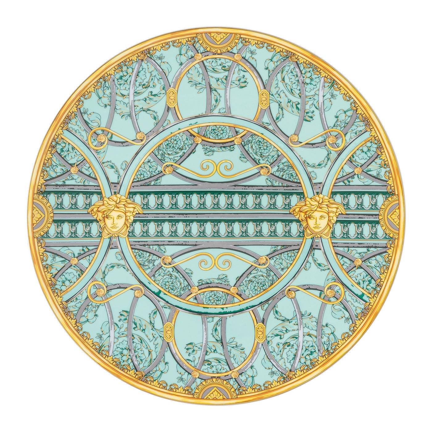 Versace Rosenthal La Scala del Palazzo Scala Palazzo Verde service plate