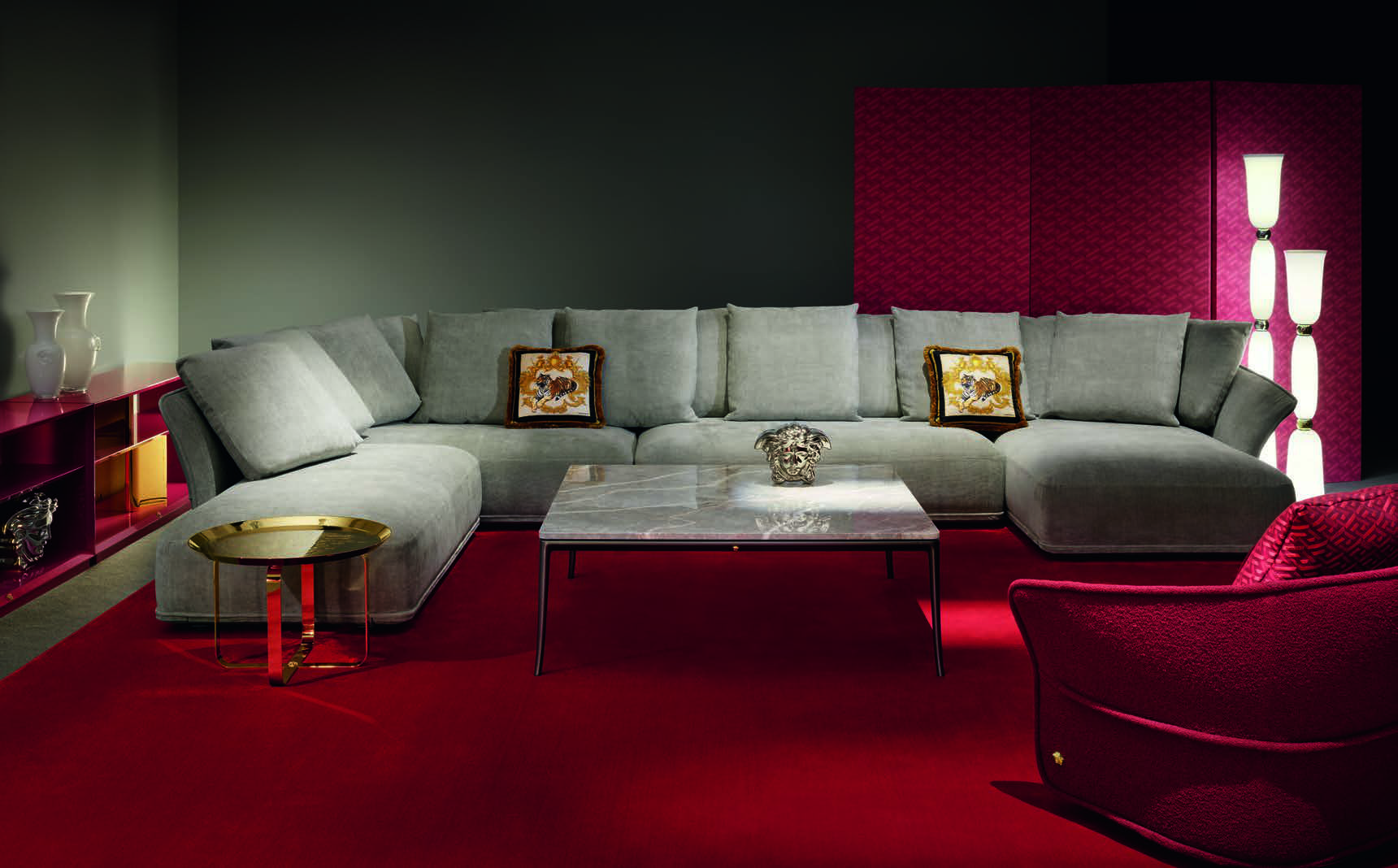 Versace Home Goddess sectional sofa