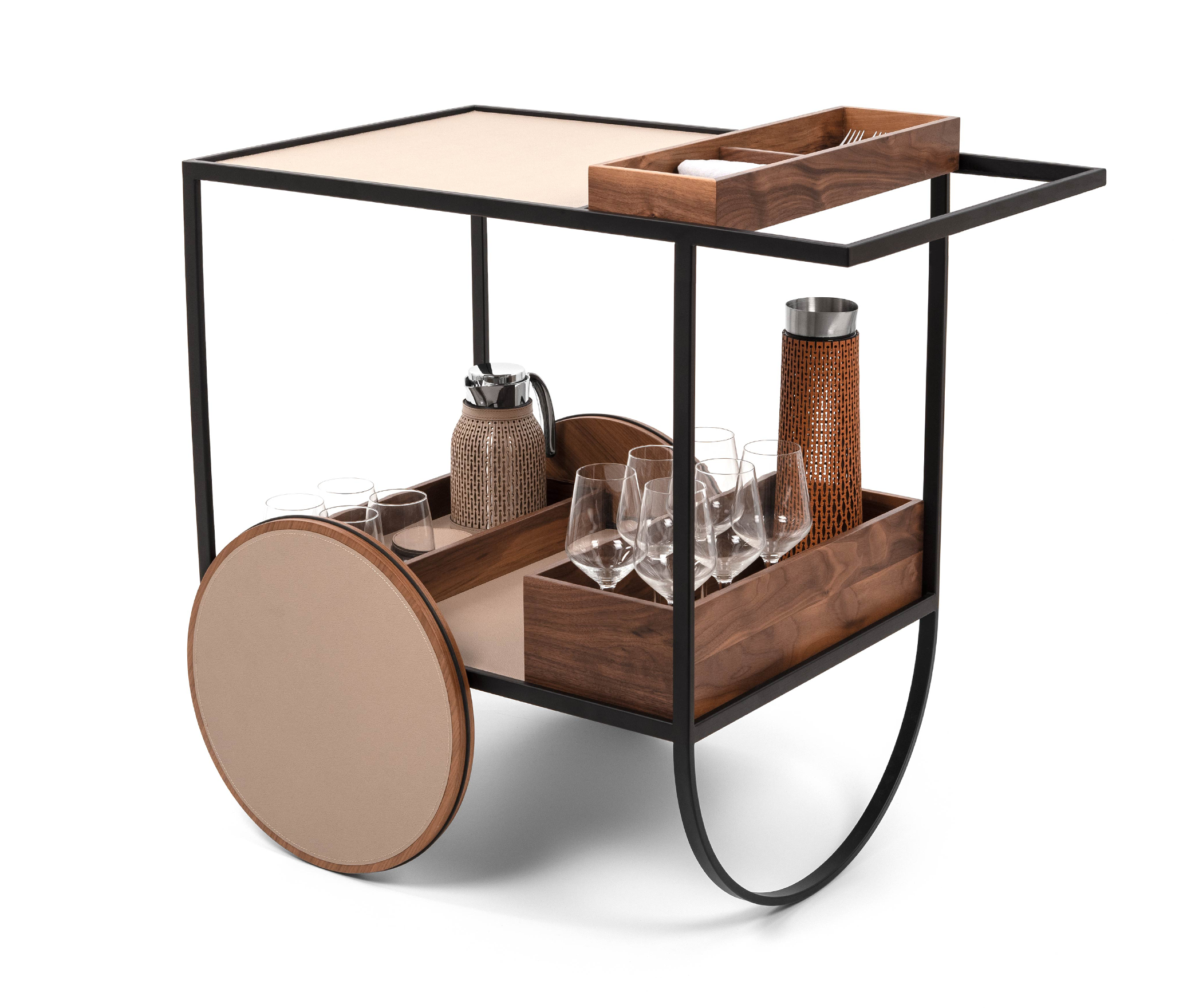 Magenta Serving Trolley