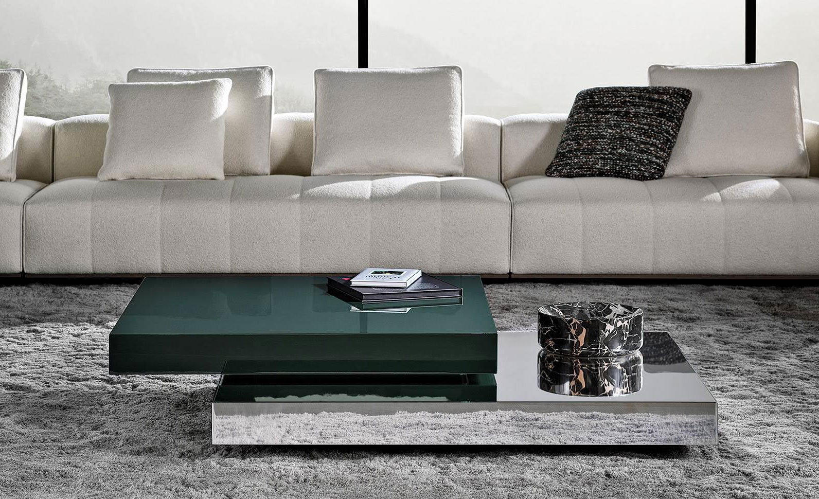 Minotti Solid Steel coffee table