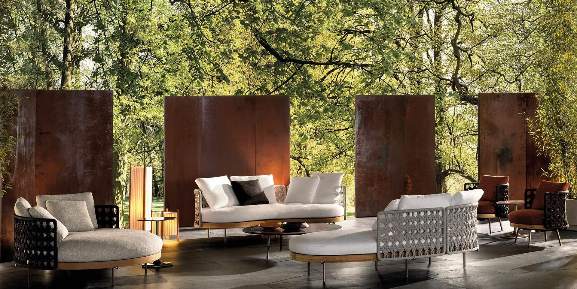 Minotti Torii Nest outdoor sofa