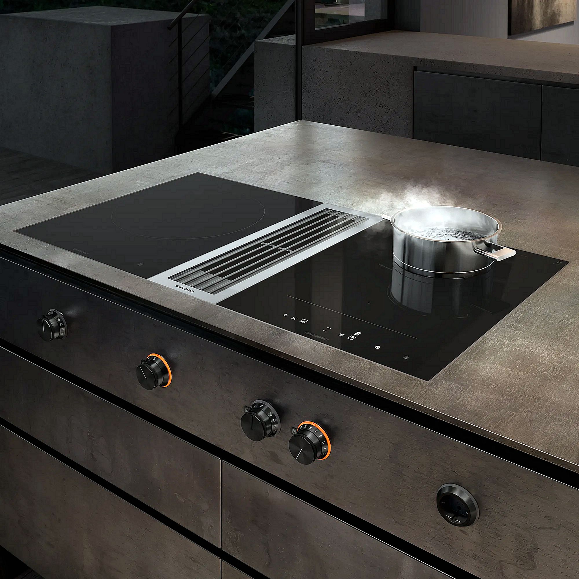 Gaggenau Vario 400 series downdraft ventilation 15 cm