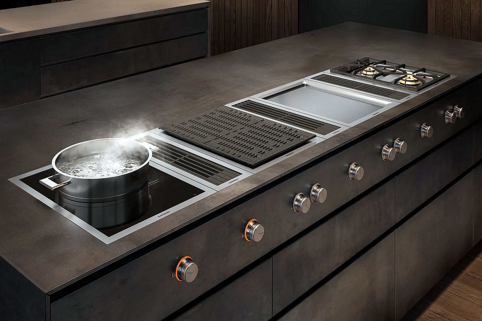 Gaggenau Vario 400 series downdraft ventilation 15 cm