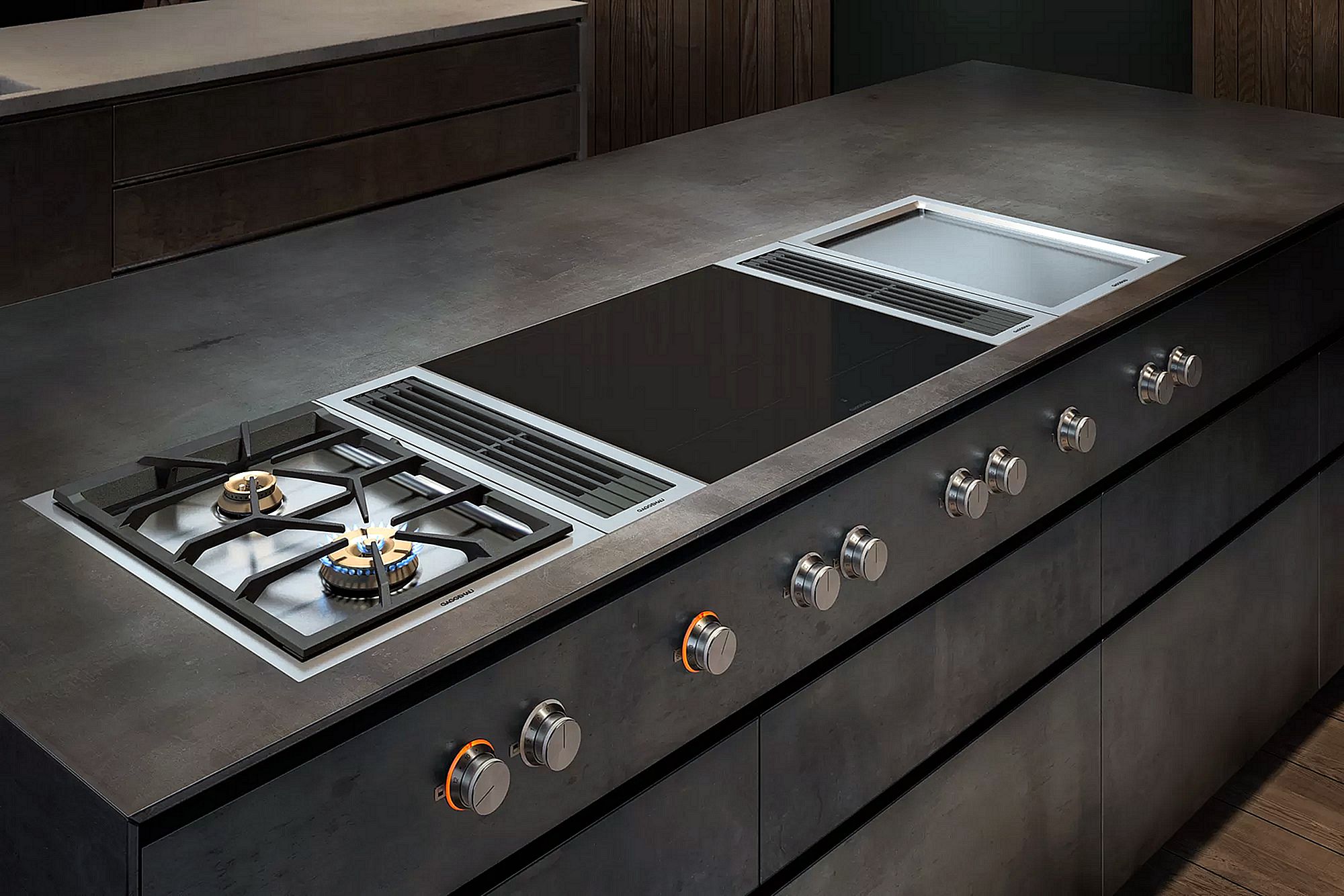 Gaggenau Vario 400 series downdraft ventilation 15 cm