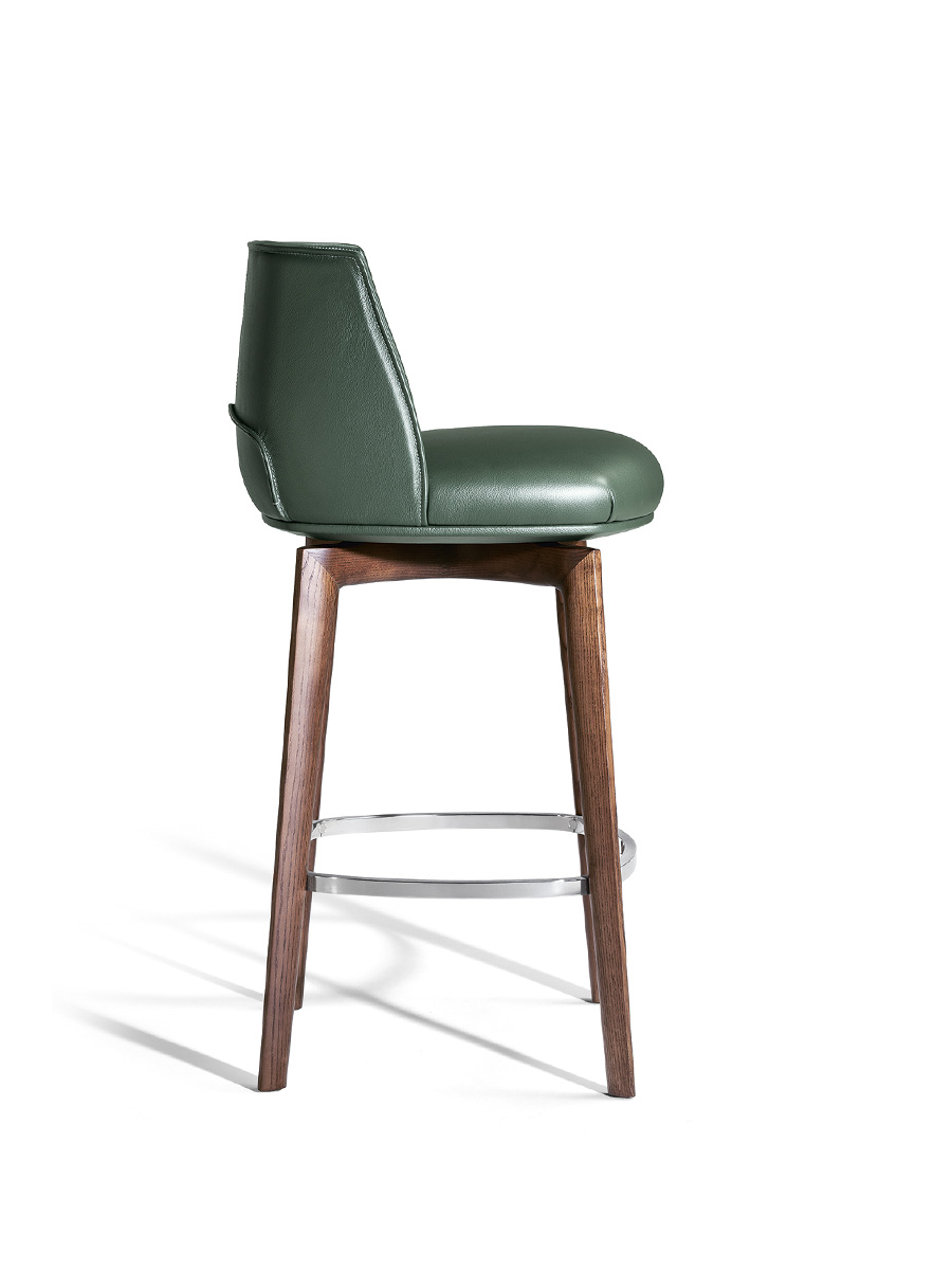 Archibald | Stool with wood base