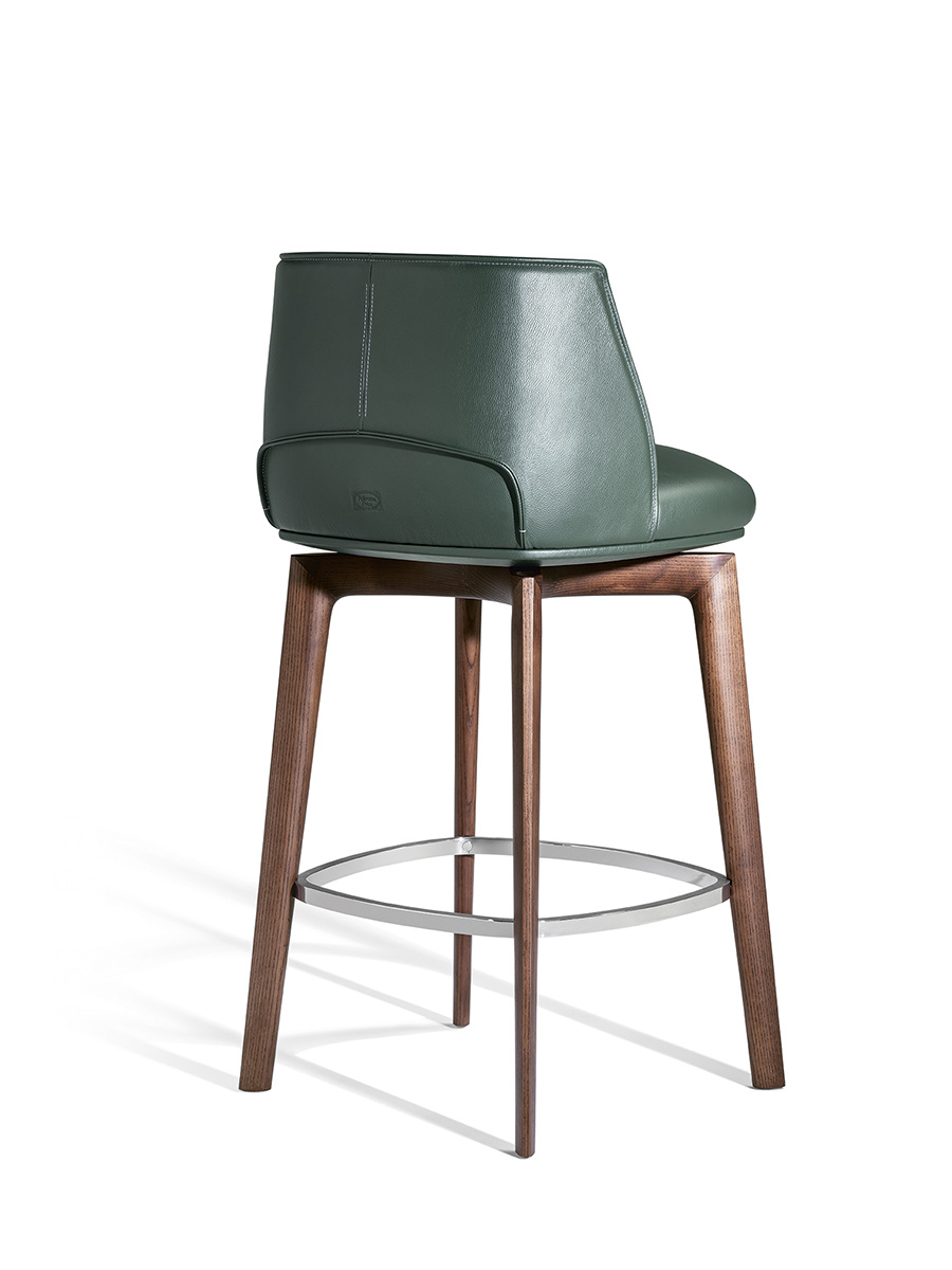 Archibald | Stool with wood base