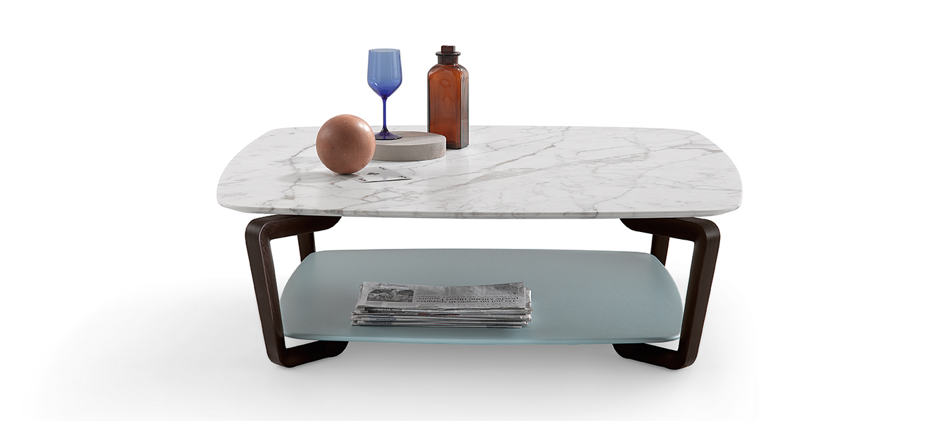 Fiorile | Small table with dual shelf