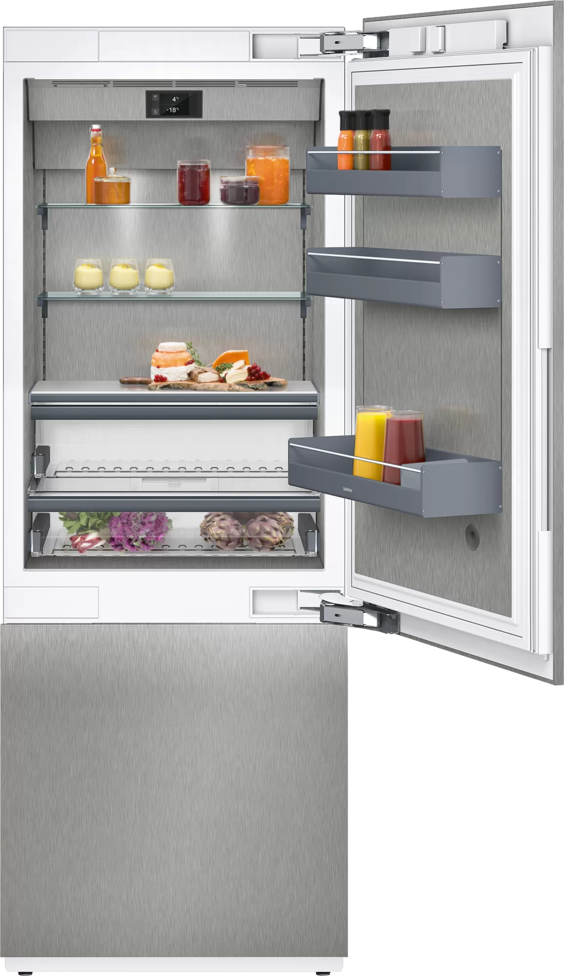 Vario 400 series fridge-freezer combination 212.5 x 75.6