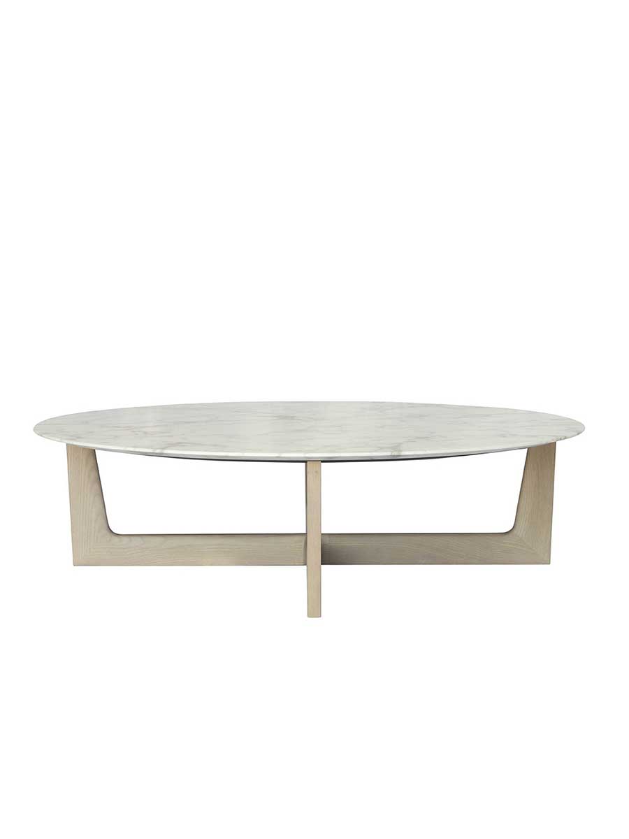 Ilary | Coffee table with wood base