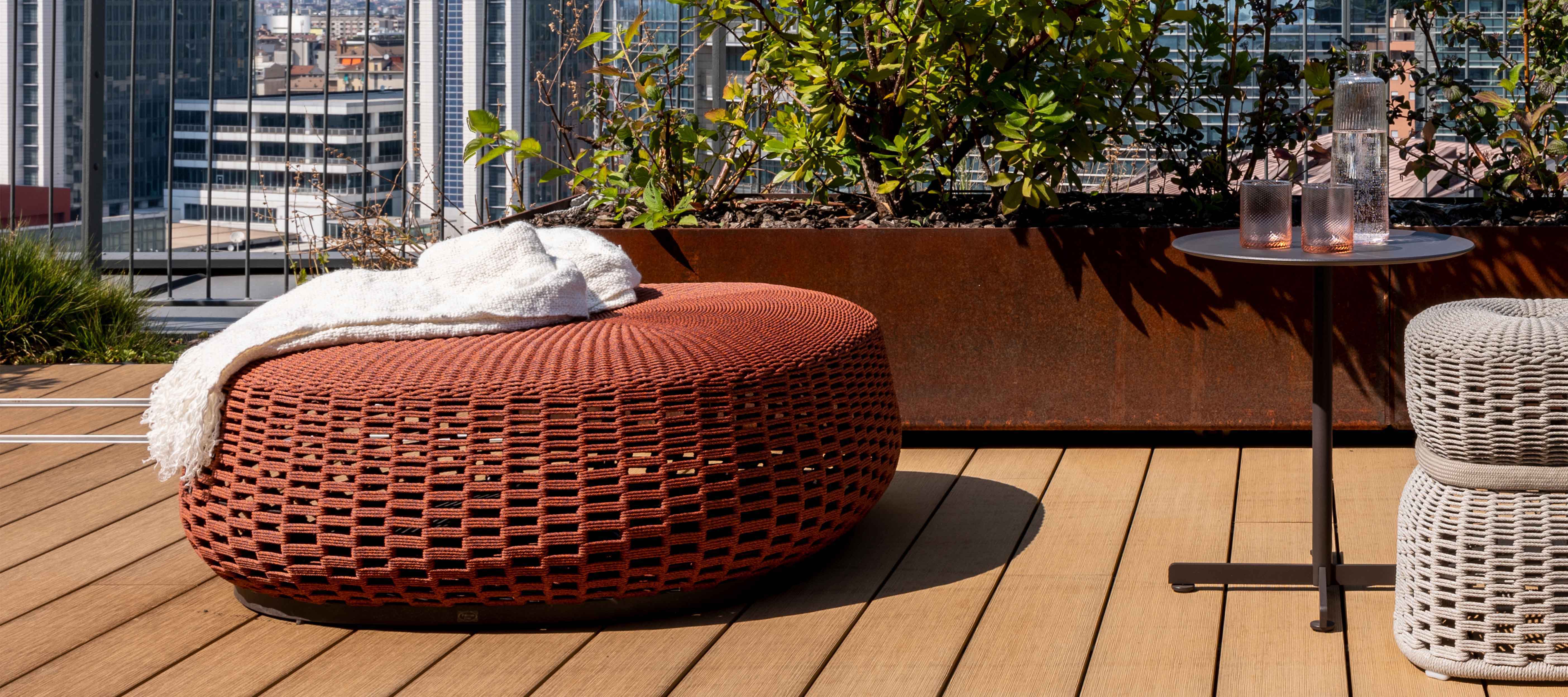 Leplì Outdoor | Ottoman 106x106cm