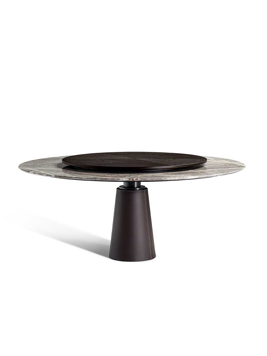 Mesa Due | Table with Lazy Susan