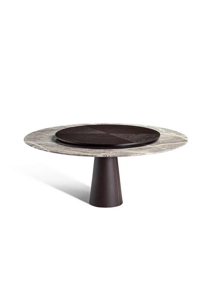 Mesa Due | Table with Lazy Susan