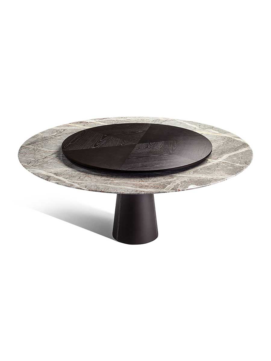 Mesa Due | Table with Lazy Susan