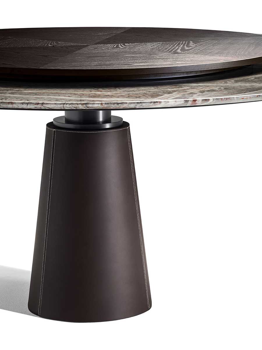 Mesa Due | Table with Lazy Susan