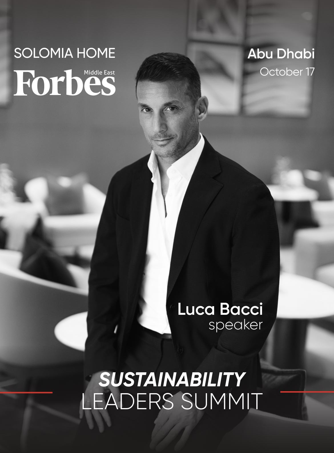 Luca Bacci, CEO of Solomia Home, to Speak at the Forbes Middle East Sustainability Leaders Summit 2024