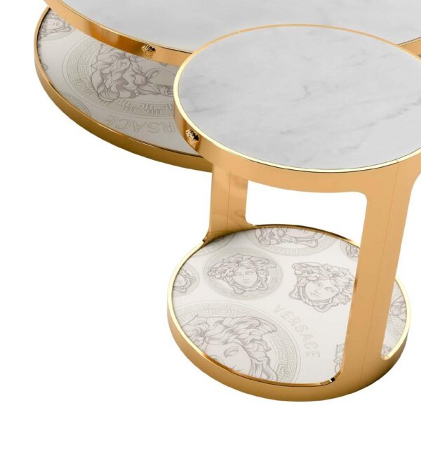 Versace Home Medallion side tables