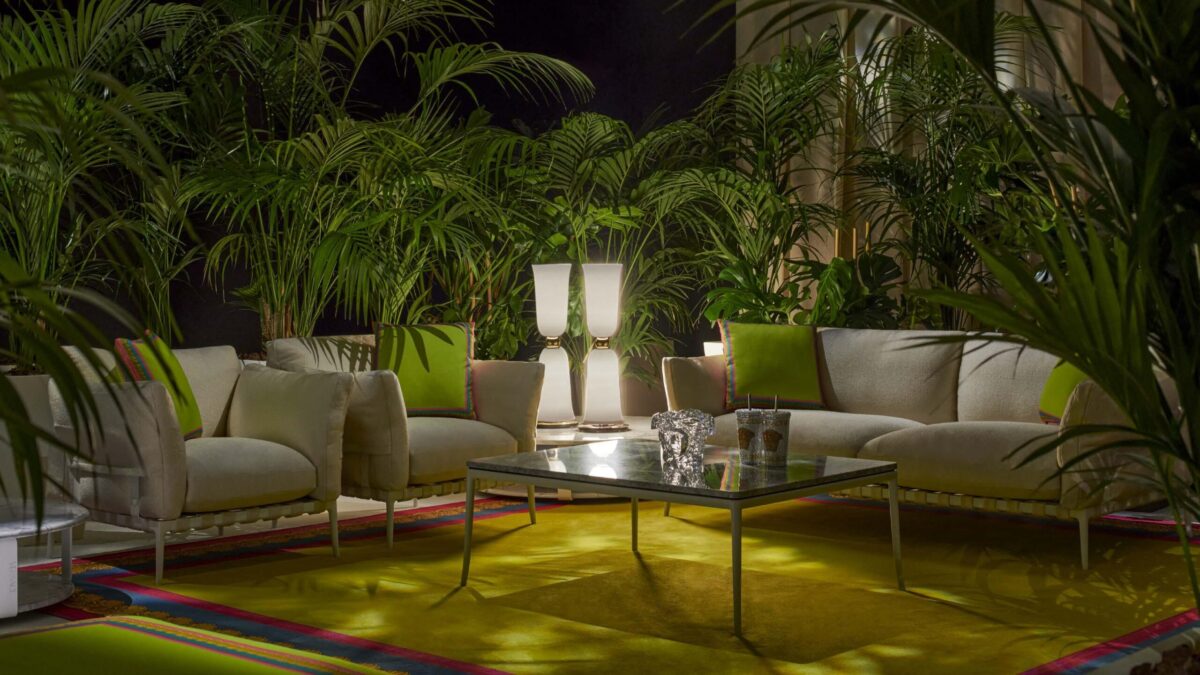 Versace Home Stiletto outdoor coffee table