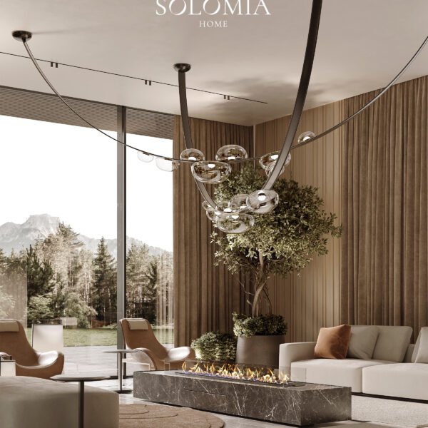 Villa de La Couronne Switzerland living room design