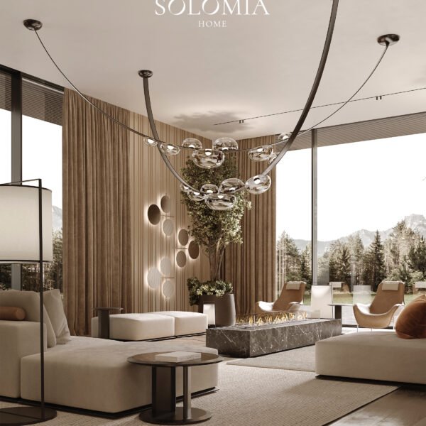 Villa de La Couronne Switzerland living room design