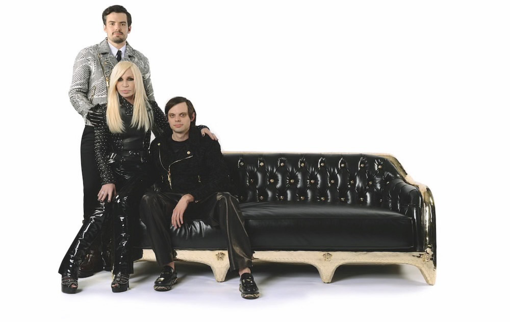 Donatella Versace and Haas brothers