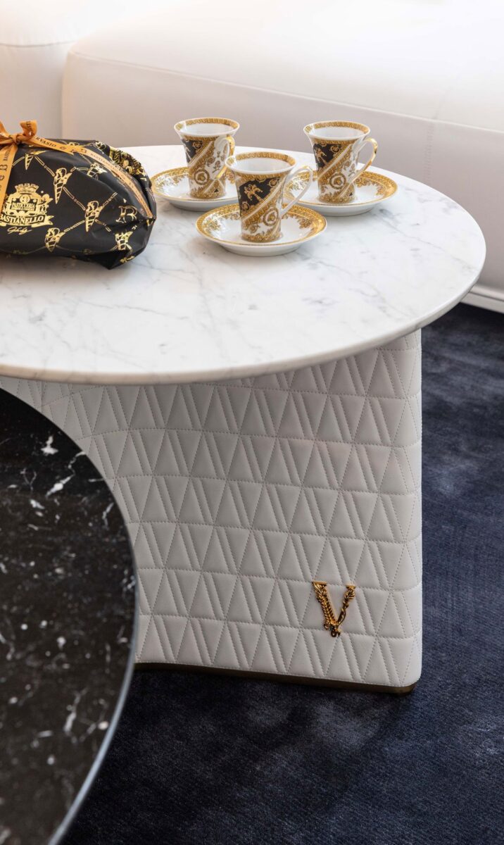 Versace Home V-Marble coffee table details