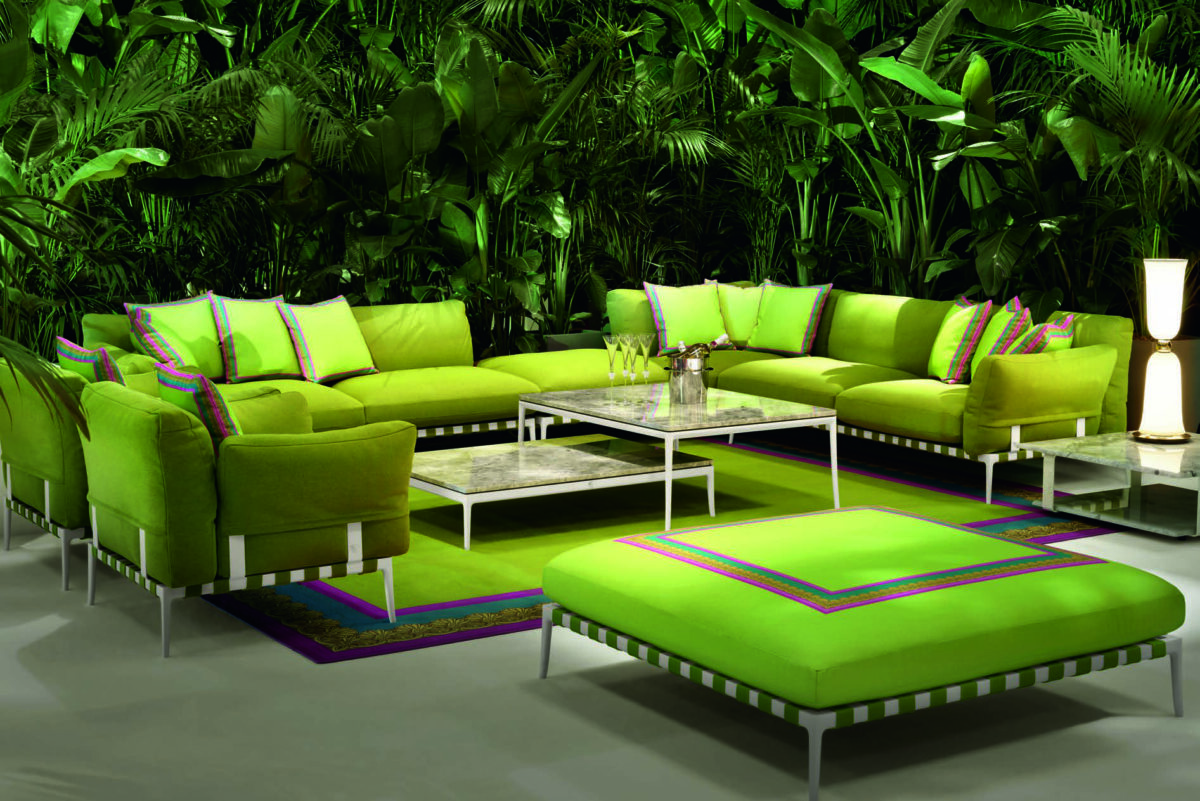 Versace Home Stiletto outdoor coffee table