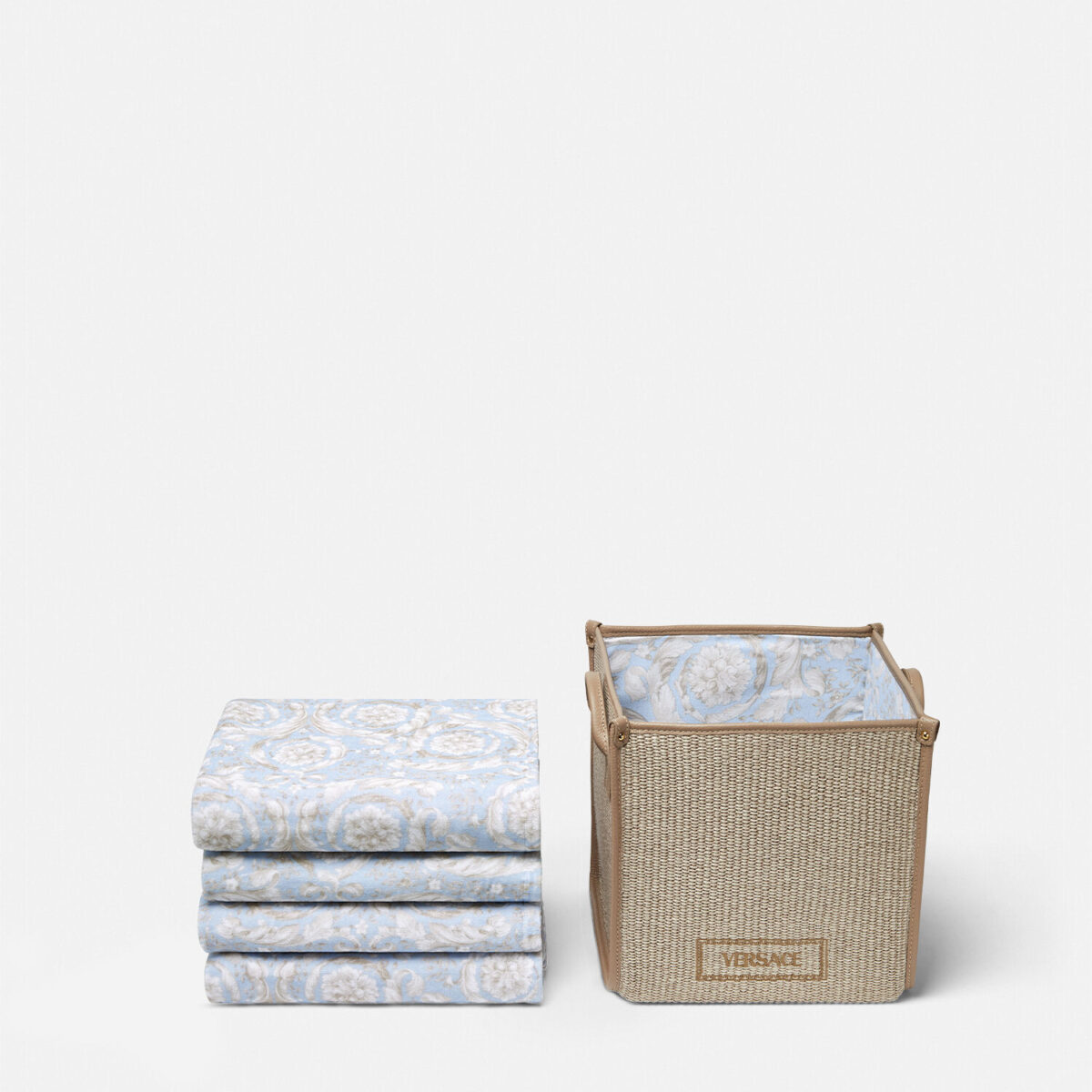 Barocco Floor Basket Towel Set - Textiles