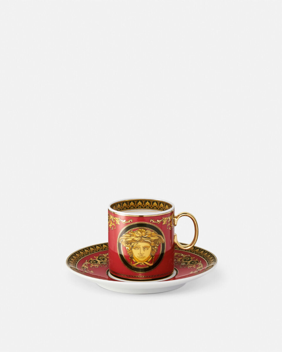 Medusa Red Coffee Set - Tableware