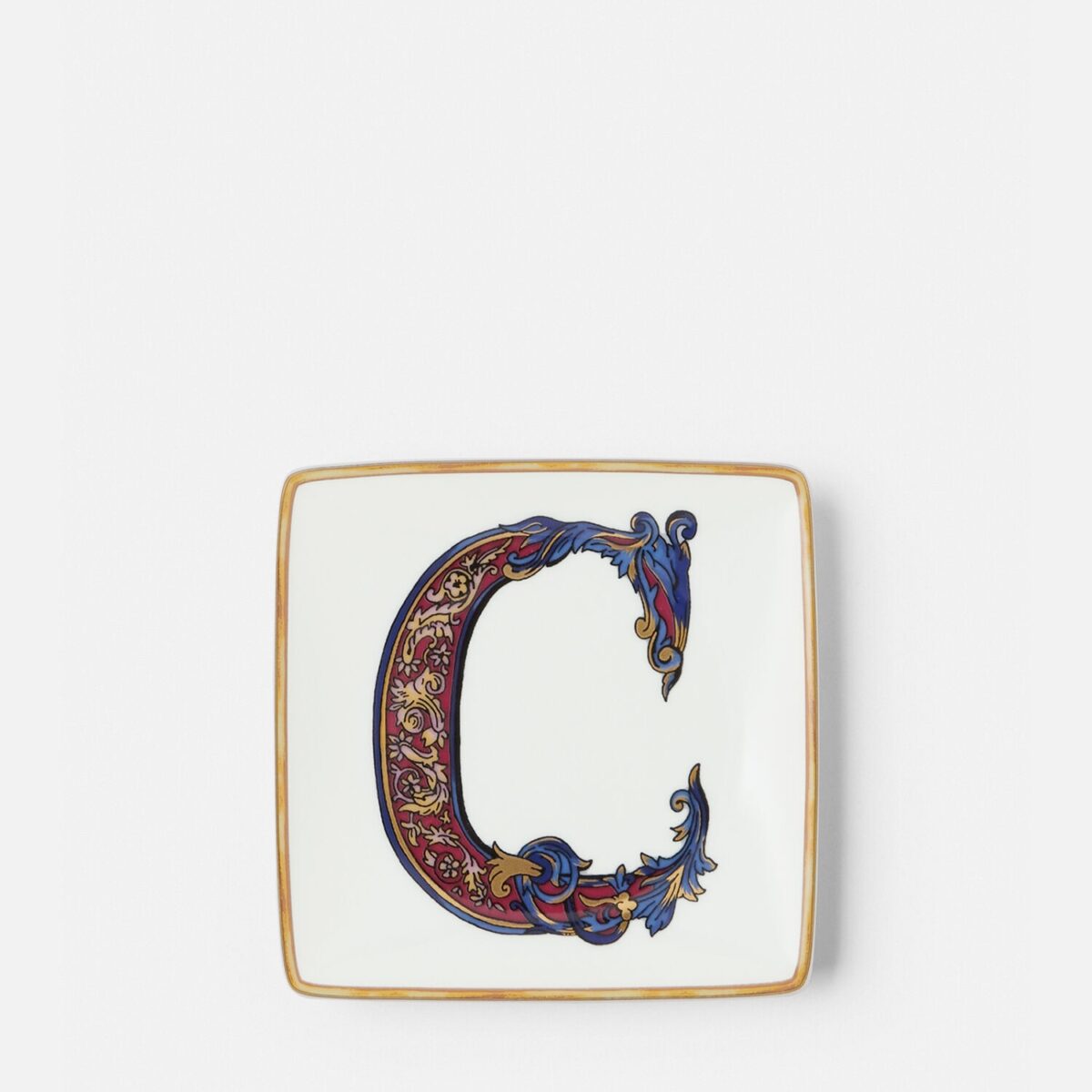 Versace Alphabet C Square Plate 12cm - Living