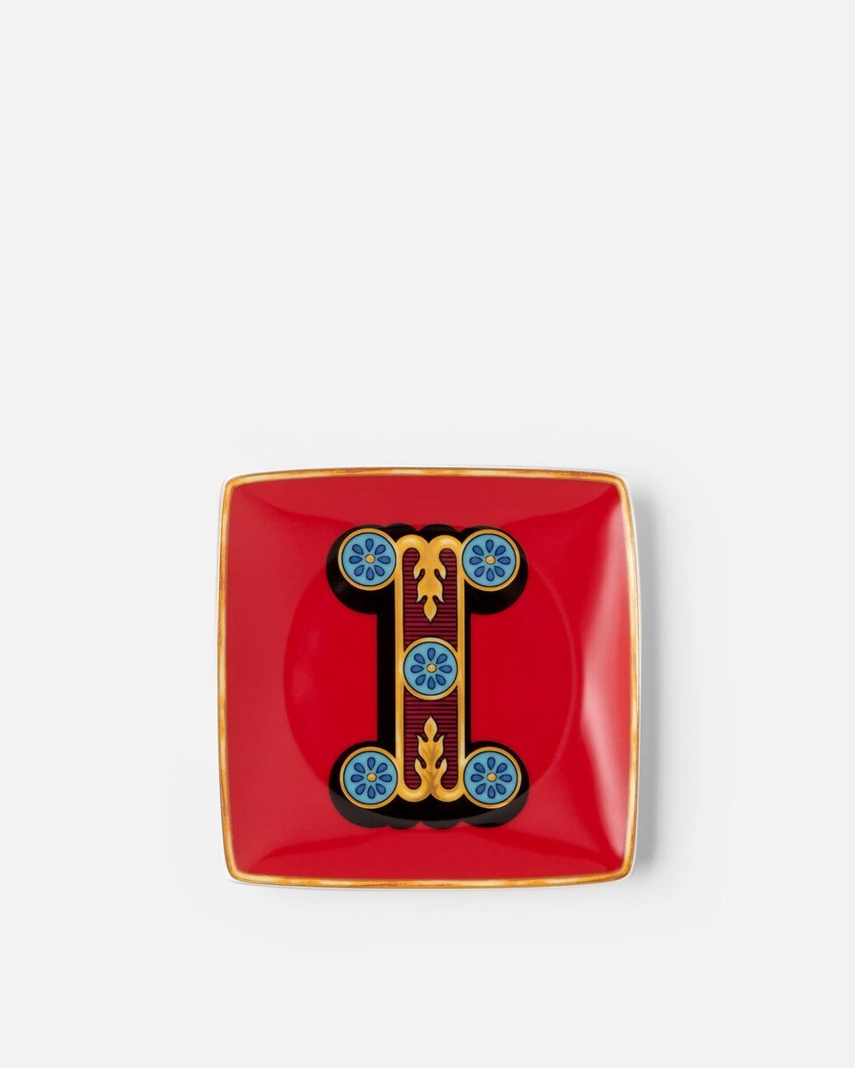 Versace Alphabet I Square Plate 12cm - Living